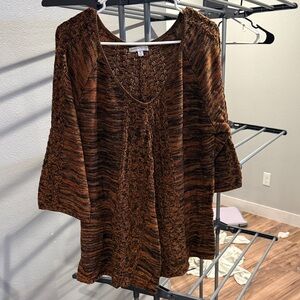 Notations Multicolor Knit Top